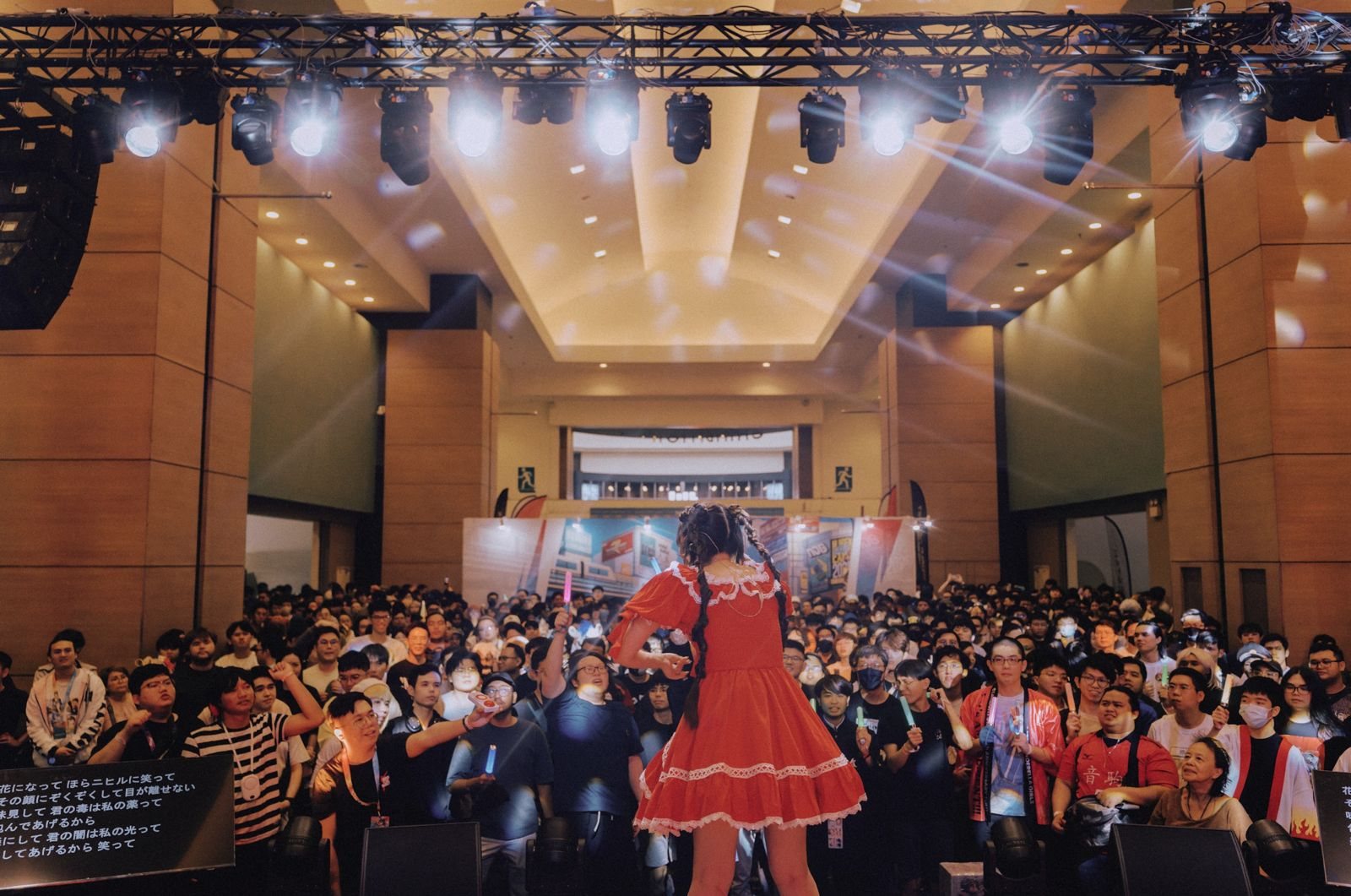 Live event audience and stage photo